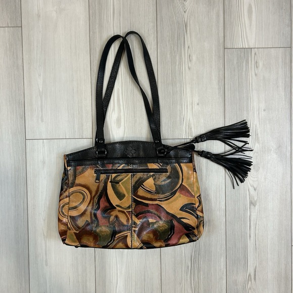 Patricia Nash Milano Graffiti Poppy Tote Purse Shoulder Handbag Leather - Picture 1 of 14
